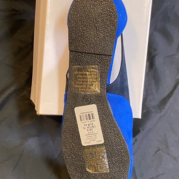 Long tall sally, blue suede shoes 🎼🤩 Size 10, flats BNIB! - Picture 6 of 6